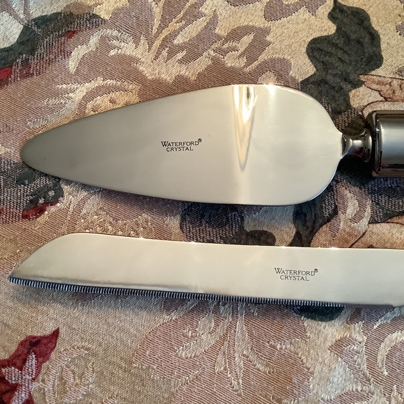 WATERFORD CRYSTAL KNIFE AND CAKE SERVER,never used,excellent  condition, - Picture 4 of 4